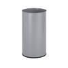 Wastepaper bin with top flap in painted steel